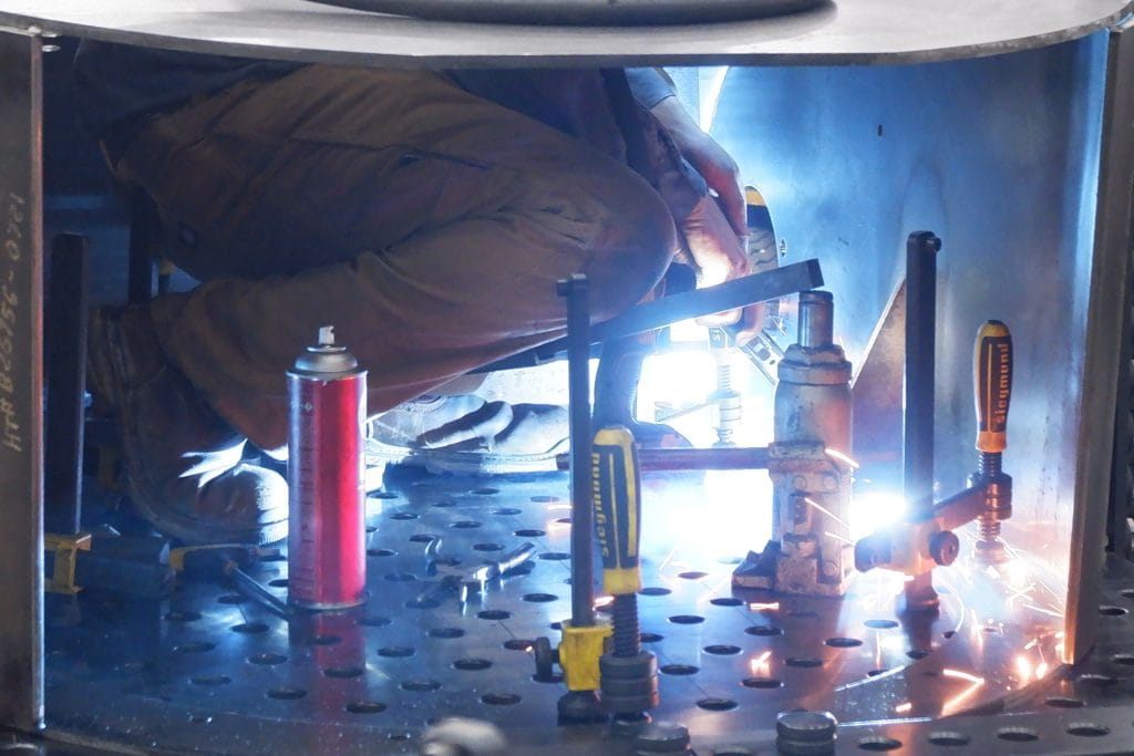 Welding and fabrication by the CG Fabrication shop